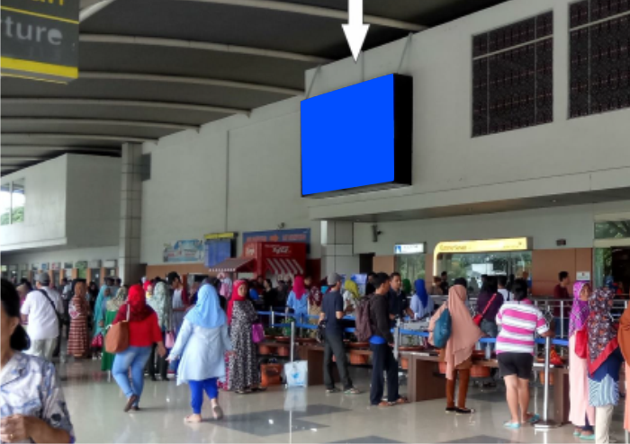 VIDEOTRON TERAS KEBERANGKATAN SULTAN HASANUDDIN INTERNATIONAL AIRPORT