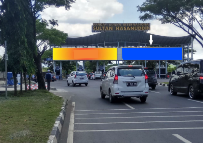 NEON BOX TOL GATE MASUK SULTAN HASANUDDIN INTERNATIONAL AIRPORT  