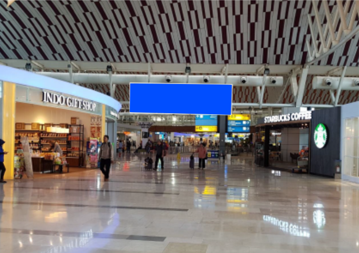 NEON BOX AREA WAITING DEPARTURE SULTAN HASANUDDIN INTERNATIONAL AIRPORT 