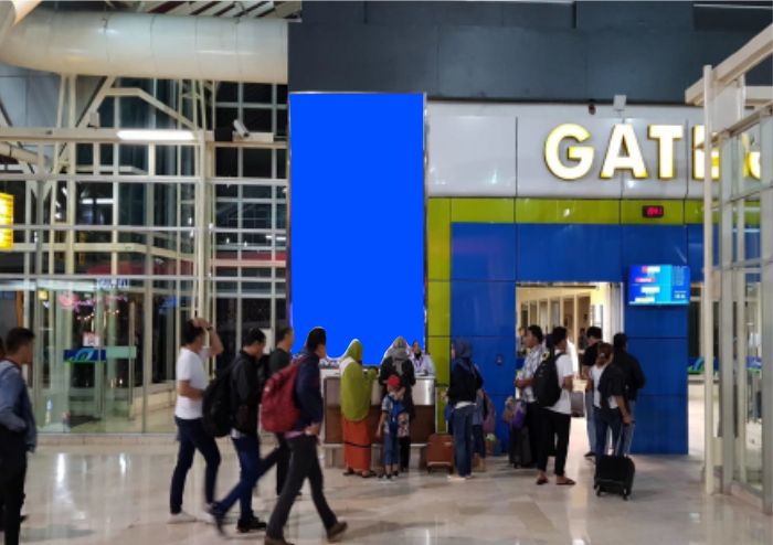 NEON BOX WALL GATE 6 KIRI SULTAN HASANUDDIN INTERNATIONAL AIRPORT