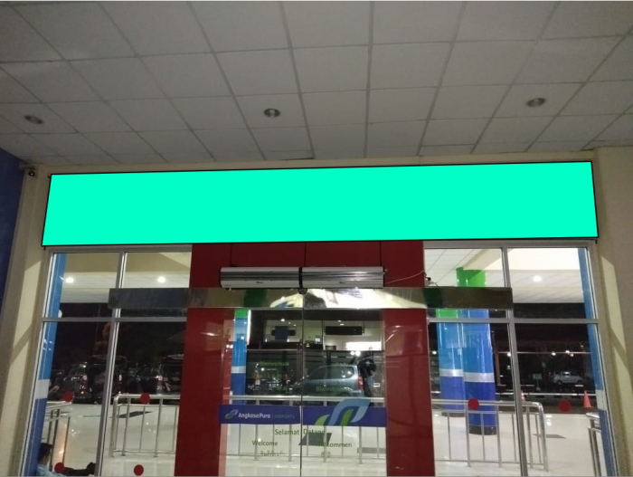 NEON BOX PINTU KELUAR BAGGAGE CLAIM INTERNASIONAL SAM  RATULANGI 