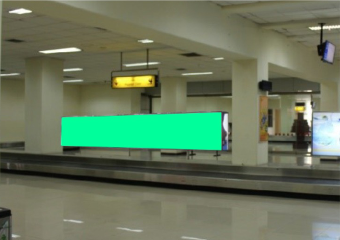 NEON BOX CONVEYOR BELT BAGASI DOMESTIK BANDARA SAM RATULANGI