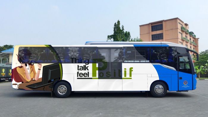 OUTSIDE BRANDING BUS PPD TANGERANG CITY MALL - ITC KUNINGAN