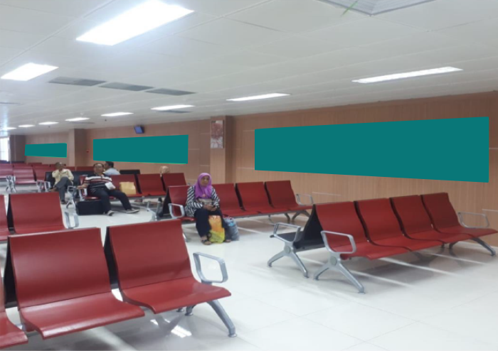 NEON BOX RUANG TUNGGU DOMESTIK LT.3 LOMBOK INTERNATIONAL AIRPORT