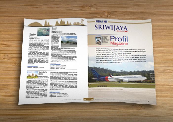 INSIDE FRONT COVER MAGAZINE SRIWIJAYA AIR